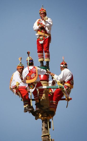 Rito de los voladores. Los Hombres pájaro.