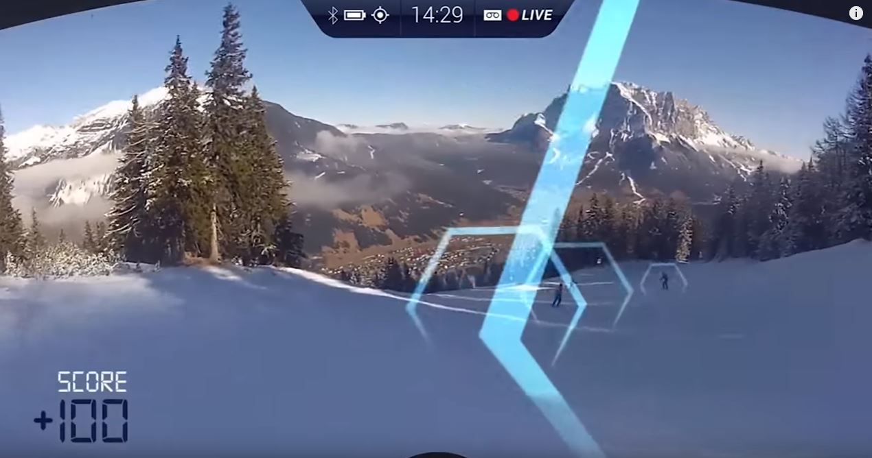 gafas realidad aumentada ride on . dispositivos para deportistas