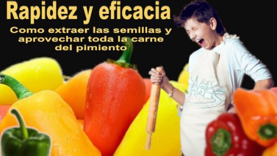 Limpiar pimientos de forma sencilla y rápida; trucos de cocina.