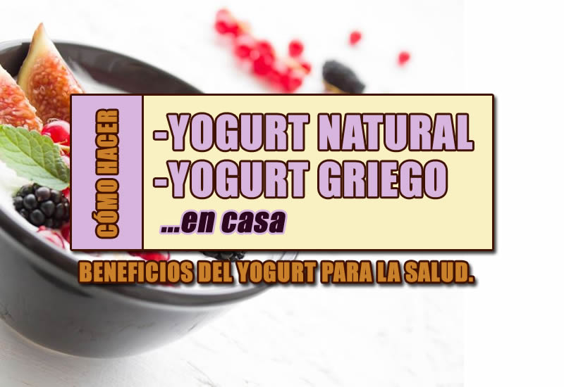 como hacer yogurt natural o yogurt griego casero sin yogurtera.