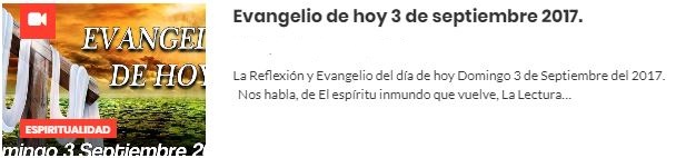 evangelio septiembre
