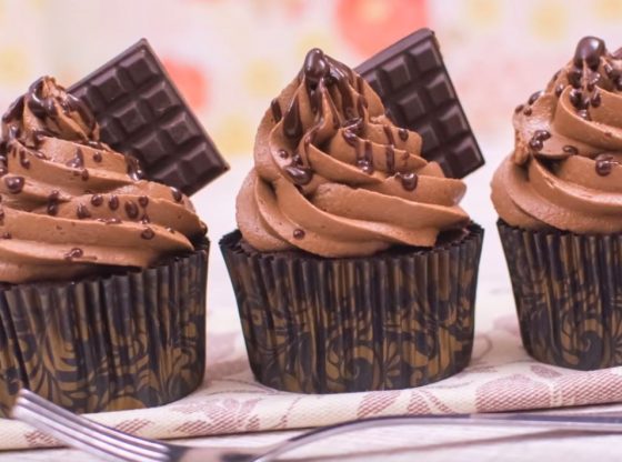 cupcakes de chocolate terminados