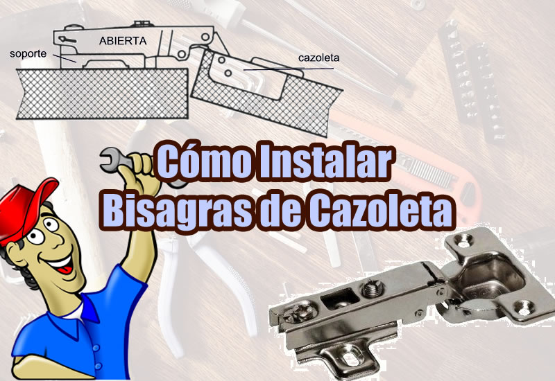 instalar bisagras de cazoleta portada