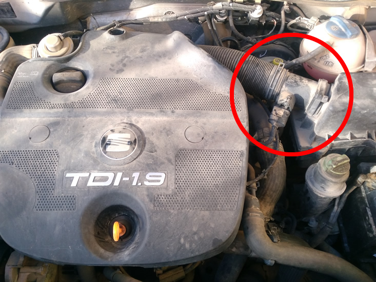 localización del caudalímetro del seat ibiza