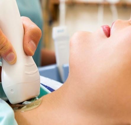 Ecografía de tiroides.