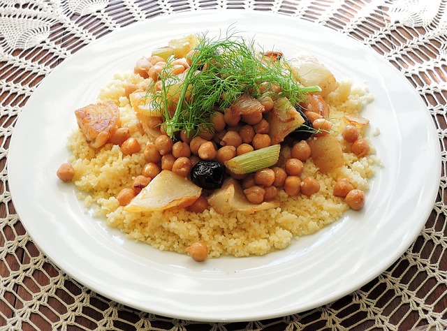 cuscus con garbanzos