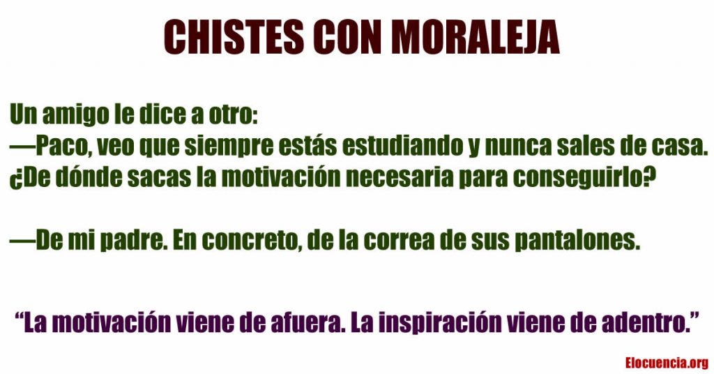 chistes con moraleja