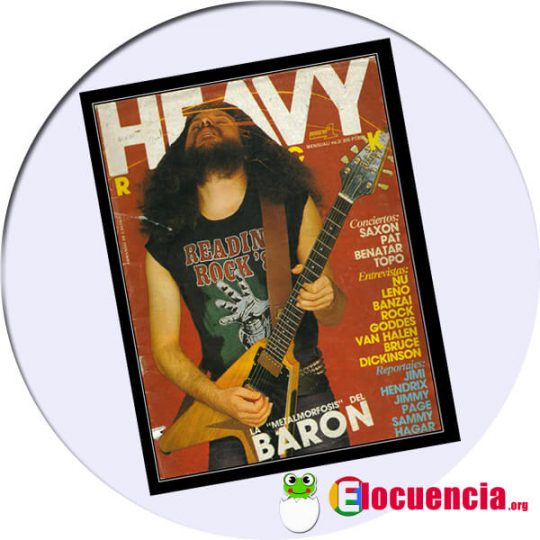 Portada revista heavy rock