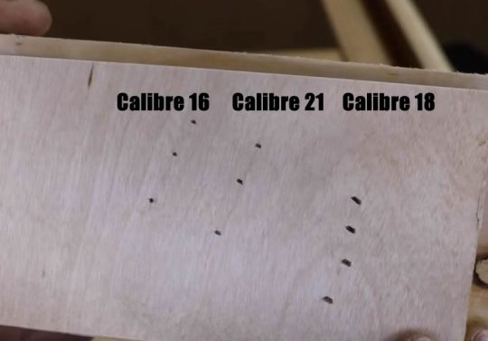 clavos de calibre 18 21 23