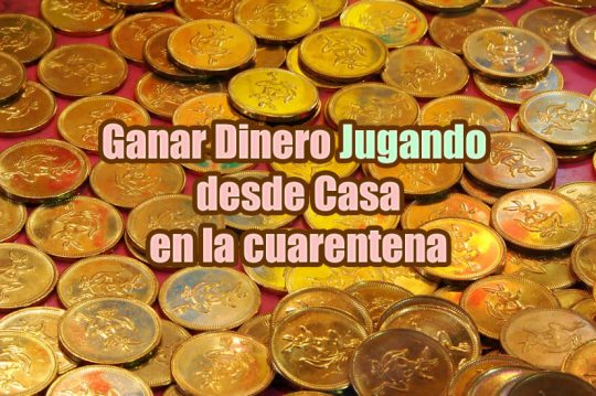 imagen de monedas sobre artículo de como ganar dinero desde casa jugando